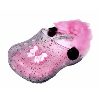 pantufa infantil princesa menina sandália rosa Juju Shoes antiderrapante babuche pelinho Juju shoes pantufa infantil kids menina bebê pelinhos sandália rosa pink laço gliter (4)
