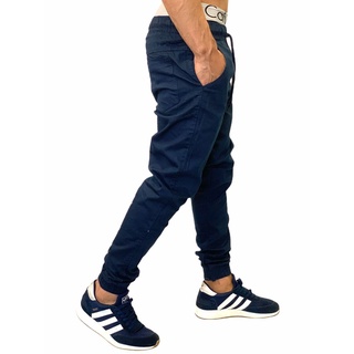Calça Jogger Masculina Track Pants Fitness Azul Marinho - Pronta Entrega
