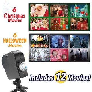 Projetor De Claro Com 12 Filmes De Natal