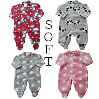 Macacão Pijama bebê soft inverno menina e menino