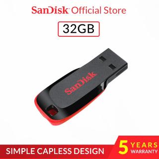 Sandisk Cruzer Lâmina Cz50 Pendrive Usb 2.0 Flash Drive (16 Gb / 32 Gb / 64 Gb / 128 Gb) (3)