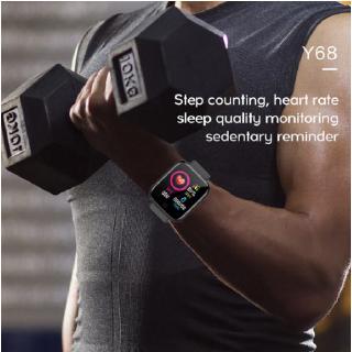 Smartwatch relógio inteligente y68 bluetooth com monitor fitness (8)