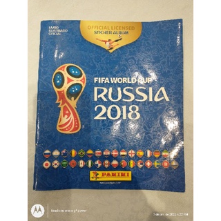 Álbum da copa do mundo da Rússia de 2018.PRODUTO VAZIO. (1)