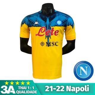 Camisa De Time De Futebol Napoli 2021-2022 Camisa Masculina Entrega Rápida