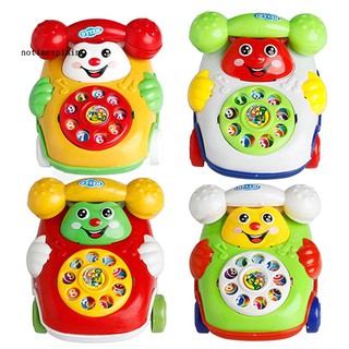 Nome Do Bebê Crianças Bonito Educacional Desenvolvimento Dos Desenhos Animados Sorriso Rosto Brinquedo Telefone Carro (5)