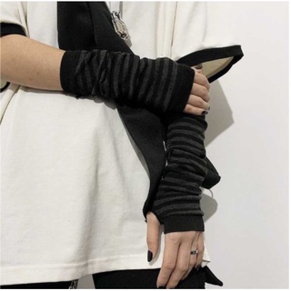 Fashion Cartoon Gloves Honey Girl Winter Half Finger Cosplay Gloves Anime Accessories EMO Punk Skeleton Arm Warmer (3)