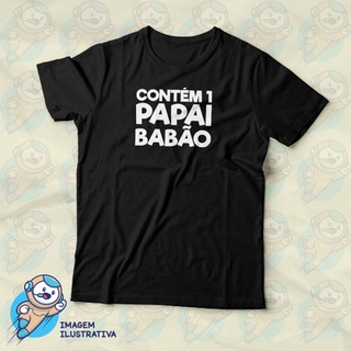 Camiseta Básica Algodão Contém Um Papai Babão