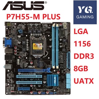 Usado-motherboard Asus P7H55-M plus original DDR3 LGA 1156 8GB H55 Ubx 8b90 vb8c