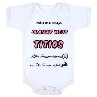 Body roupa de bebê Personalizado Titios