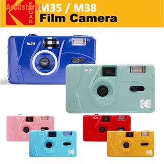 Novo - Kodak Vintage Retro M35 35mm Reutilizável Câmera + Pelicula Rosa Verde Amarelo Roxo
