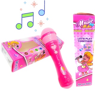 Microfone infantil Menina Brinquedo Amplifica Voz karaokê