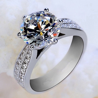 Anel De Zircônio De Diamante Feminino / Jóia Para Casamento / Noivado (1)