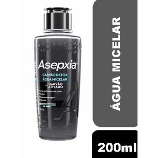 Água Micelar Facial Asepxia Carvão Detox Oil Free - 200ml (1)