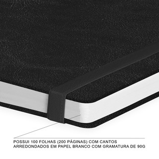 Caderno Pontilhado Bullet Journal Capa Dura Luxo 90g 15x21cm 100 fls (6)