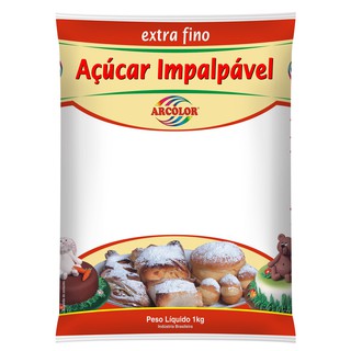 Açúcar Impalpável Extra Fino 1kg - Arcolor