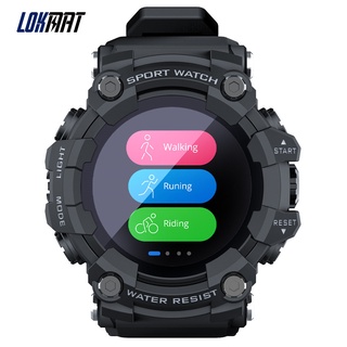 LOKMAT ATTACK Touch Screen Rastreador De Fitness Homens Relógio Inteligente Smartwatch Freqüência Cardíaca Monitor De Pressão Arterial Para Android iOS