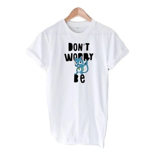Camiseta Blusa Anime Mangá Fairy Tail Happy Poliéster Unissex