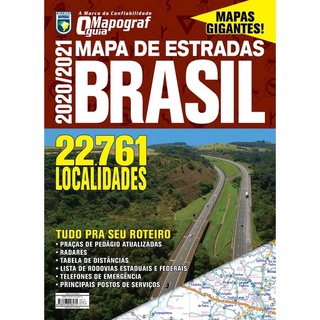 Mapa de Estradas - Brasil 2020/2021