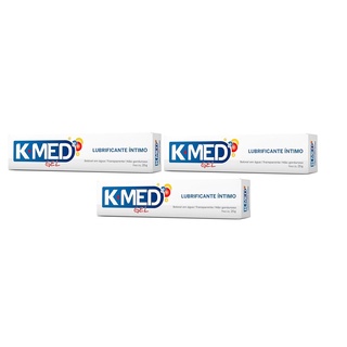 Kit com 3 K-Med Gel Lubrificante Íntimo 25g