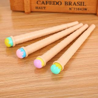 12pcs Creative Learning Stationery Sweetener Gel Pen Summer Cool Lovely Simulation Ice Cream Needle Water Signature Pen
