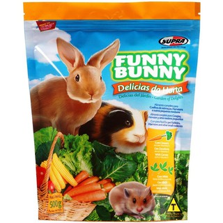 Funny Bunny. Pacote Com 500gr. Ração Extrusada Para Coelho E Vários Roedores