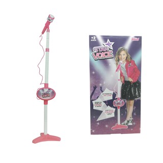 Microfone Infantil Star Voice Rosa C Adaptação Para Celular (1)