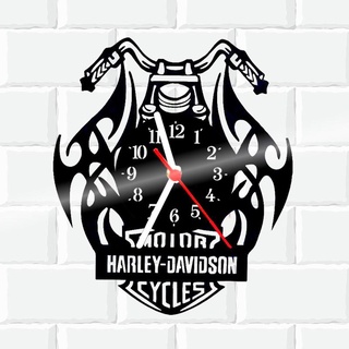 Relógio De Vinil Disco Lp Parede Harley-Davidson