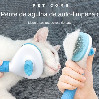 Removedor De Pelos Para Cães Escova Gatos Pet Aparador