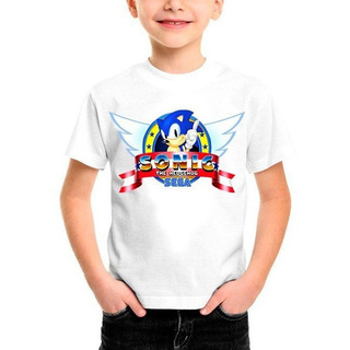 Camiseta Infantil Sonic The Hedgehog Sega Logo Game Filme#58