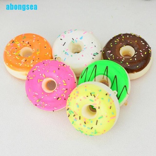 AbongseaNew Kawaii Donuts Soft Squishy Colorful Cell phone Charms Chain Cute Straps
