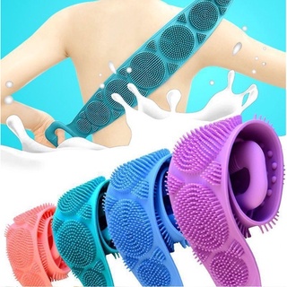 Esponja Silicone Massageadora Escova Banho Lava Corpo Todo Bucha Esfoliação (1)