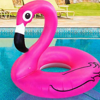 Boia inflável Flamingo 90 cm piscina praia (1)