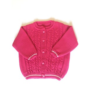 Cardigan De Lã Para Bebê Blusa C/botão De Trico Infantil (6)