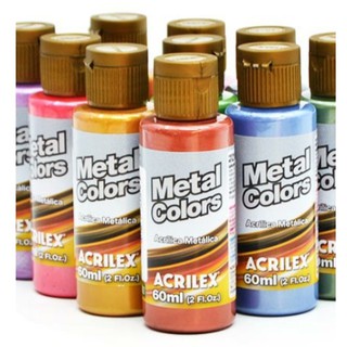 Tinta Metal Colors 60ml Acrilex (1)