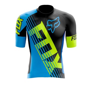 Camisa Fox Mtb Ciclismo Camiseta Para Ciclista com Proteção UV/UVB/UVA 50+Zíper Parcial(Curto) (1)