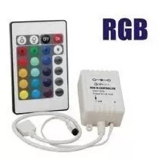 Controlador + Controle 24 Teclas P Fita Led Rgb 5050 E 3528