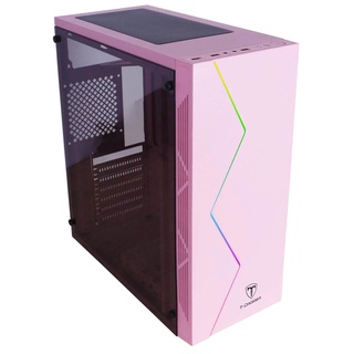Gabinete Gamer T-Dagger P03P Rosa Pink RGB Mid Tower TGC-P03P (1)