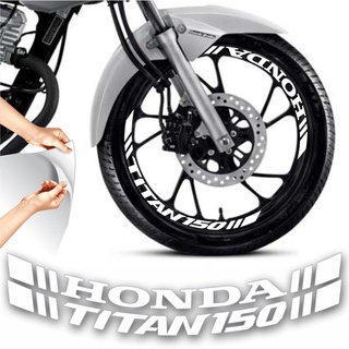 Adesivo Cg150 Titan Honda para Rodão Modelo Grande 8 unids.