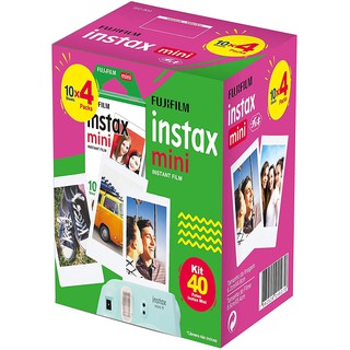 Filme Instax Mini Instant Film 40 Fotos - Fujifilm Instax Mini 7, Mini 8, Mini 9 e Mini 11 - Compatível com as câmeras Instax Mini 50s, Mini 25, Mini 7, 8, 9, 11 e com todas as impressoras Instax Mini Share , Mini Link , Sp 1, Sp2