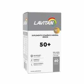 Vitamina Lavitan 50+ Sênior p/ Idosos c/ 60 Comprimidos + Rejuvenescimento + Vitalidade + Saúde + Energia . Cimed
