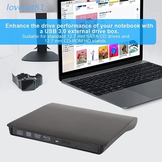 Leitor De CD DVD Externo USB3.0 5Gbps 5Gbps Para Laptop ROM HDD Drive Shell