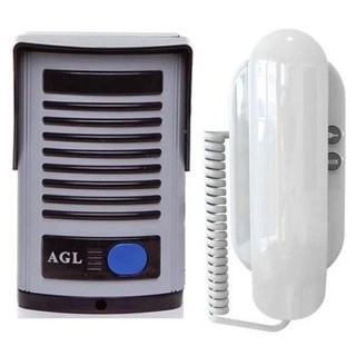 Kit Interfone Porteiro Eletrônico Agl P10S + Protetor Anti-Vandalismo (2)