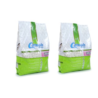 2 Pacotes Areia para Gato Sanitária Granulado Pedrinha Perfumada Mimo 1,8 kg Catmais