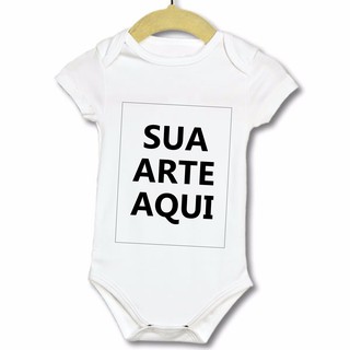 Body bebe infantil personalizado com a sua arte frase, foto, nome (1)