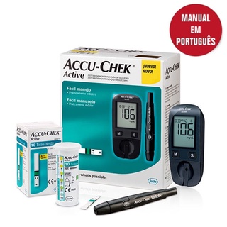 Accu-Chek Active Kit Monitor de Glicemia Completo