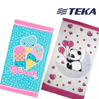 Kit 2 toalhas de boca, lancheira infantil marca TEKA 100% algodão