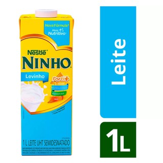 Leite UHT Semidesnatado Ninho Levinho 1 Litro