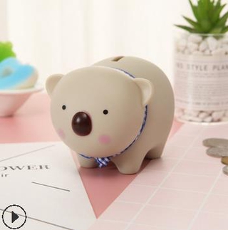 Cofrinho Infantil Formato Porquinho Animal Fofo Para Economia De Dinheiro E Criança (3)