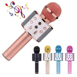 Microfone Ws858 Bluetooth Sem Fio Portátil Com Alto-falante