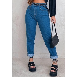 Calça Mom Jeans Moda Vintage Feminina Vários modelos Cintura Alta Sem Elastano NÃO ACOMPANHA CINTO